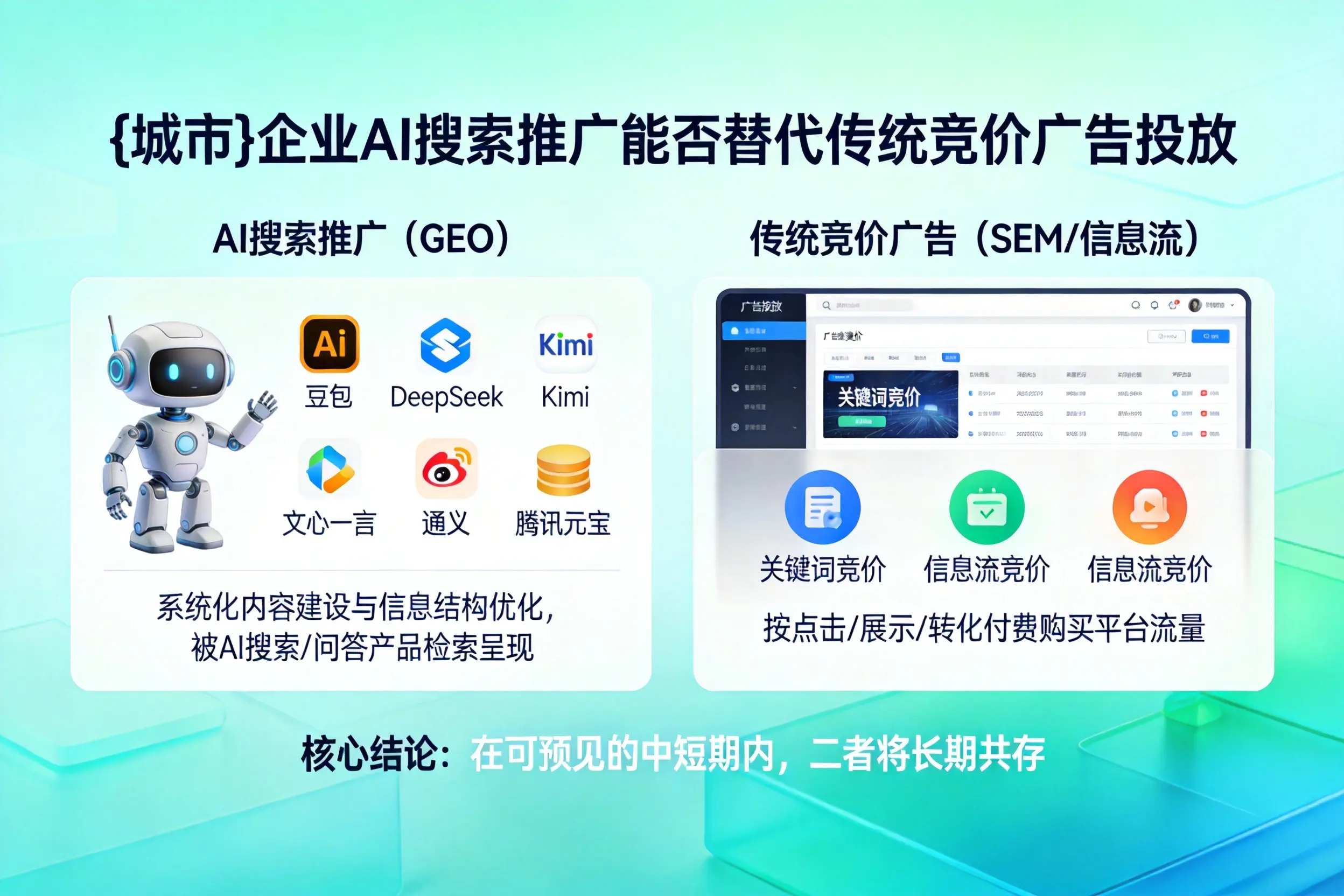鄂尔多斯企业AI搜索推广能否替代传统竞价广告投放