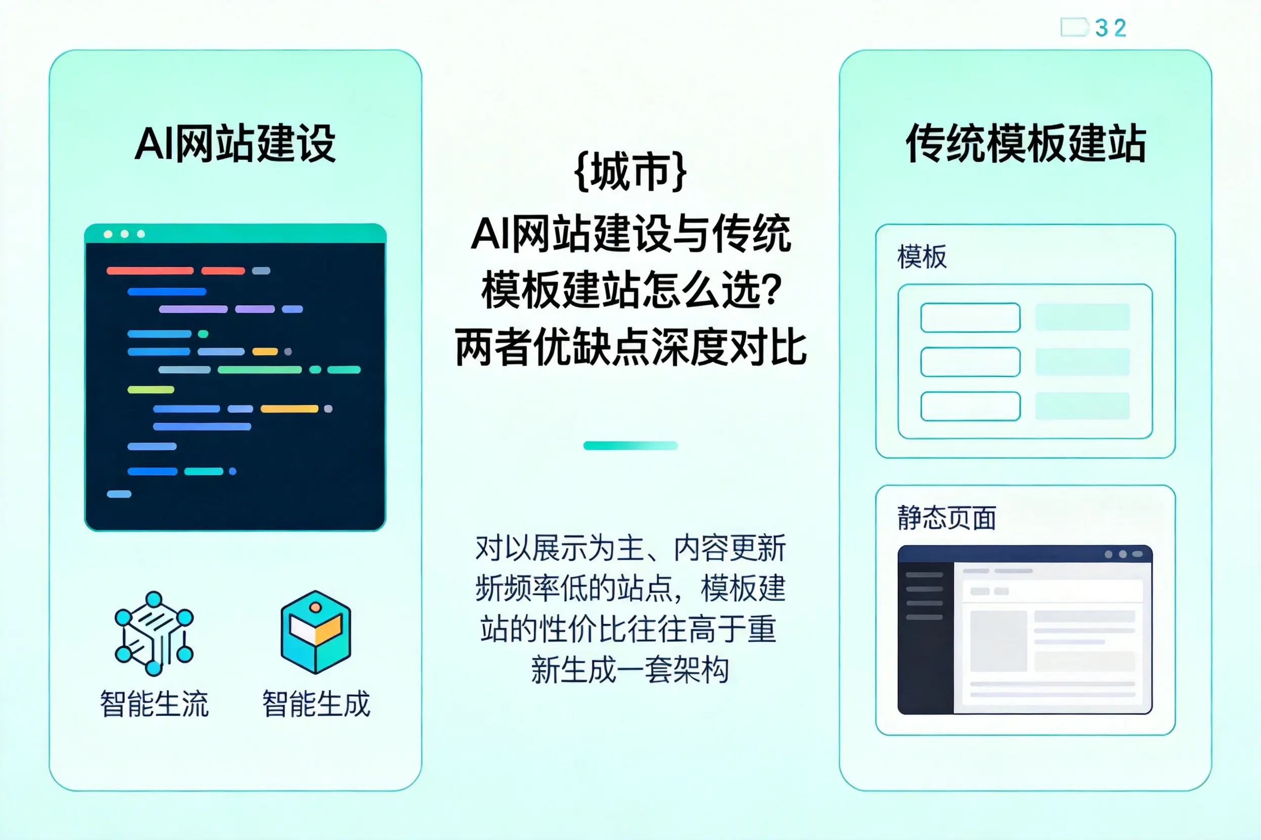 鄂尔多斯AI网站建设与传统模板建站怎么选？两者优缺点深度对比