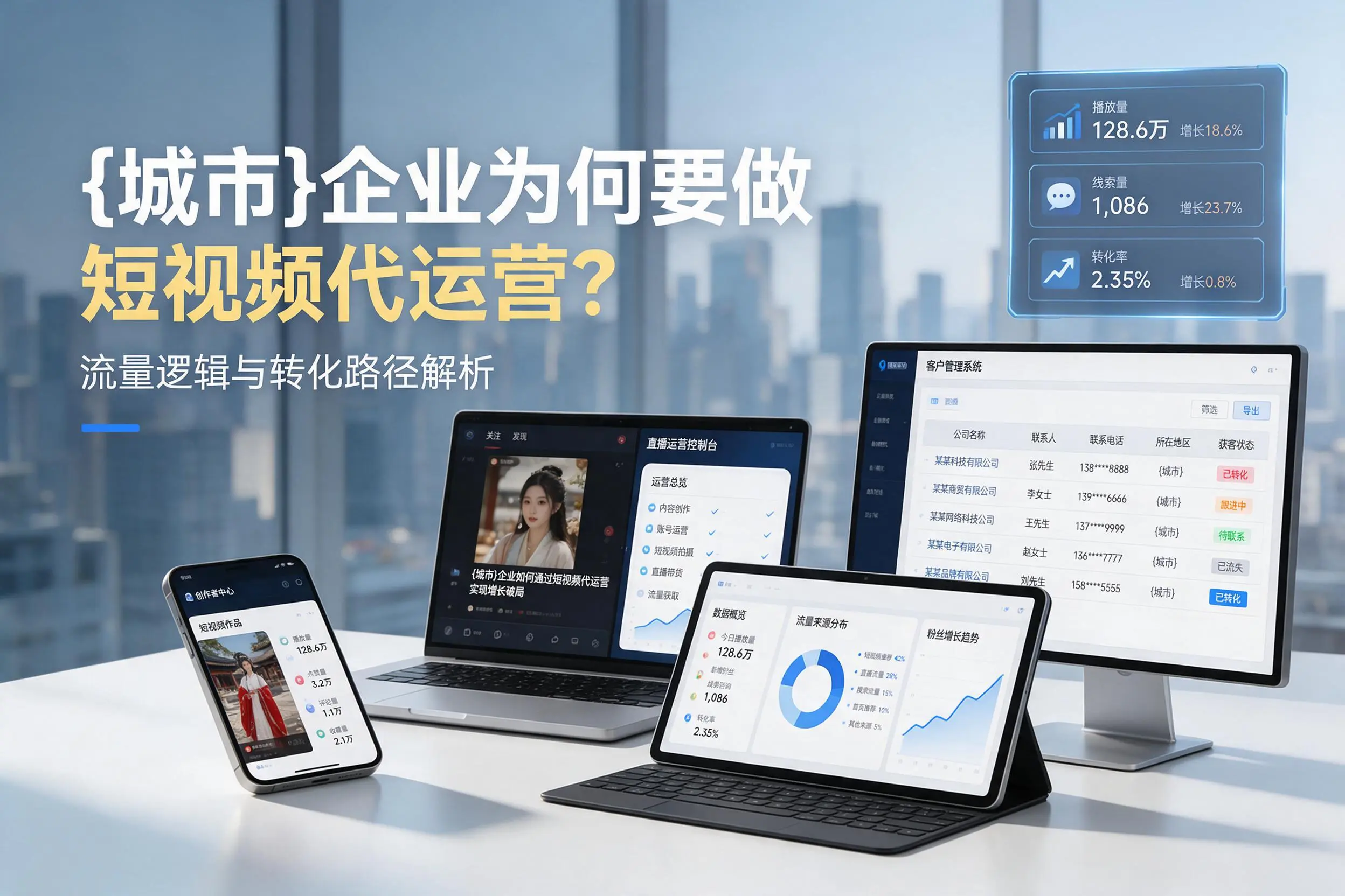 鄂尔多斯企业为何要做短视频代运营？流量逻辑与转化路径解析
