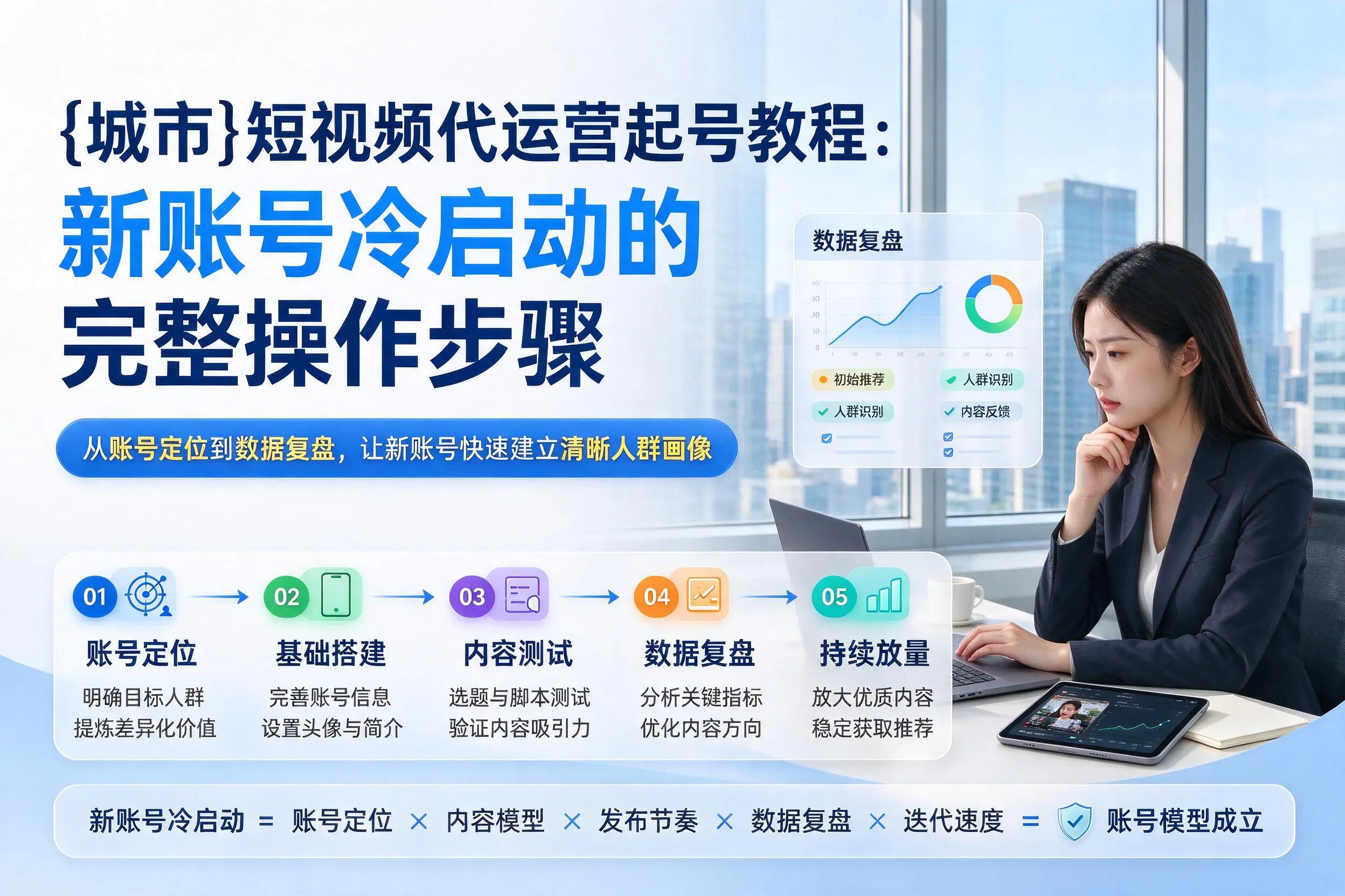 鄂尔多斯短视频代运营起号教程：新账号冷启动的完整操作步骤