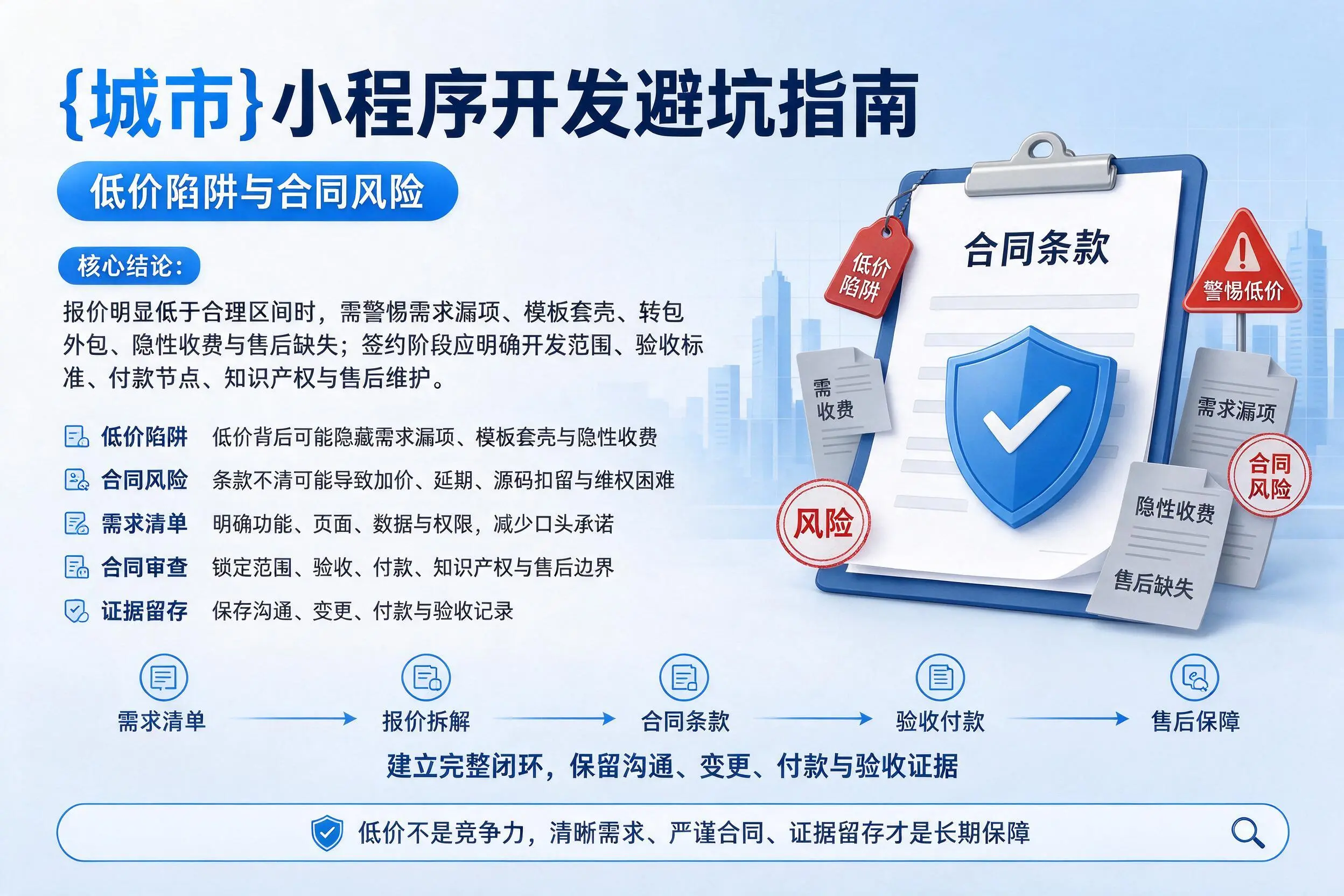 鄂尔多斯小程序开发避坑指南：低价陷阱与合同风险
