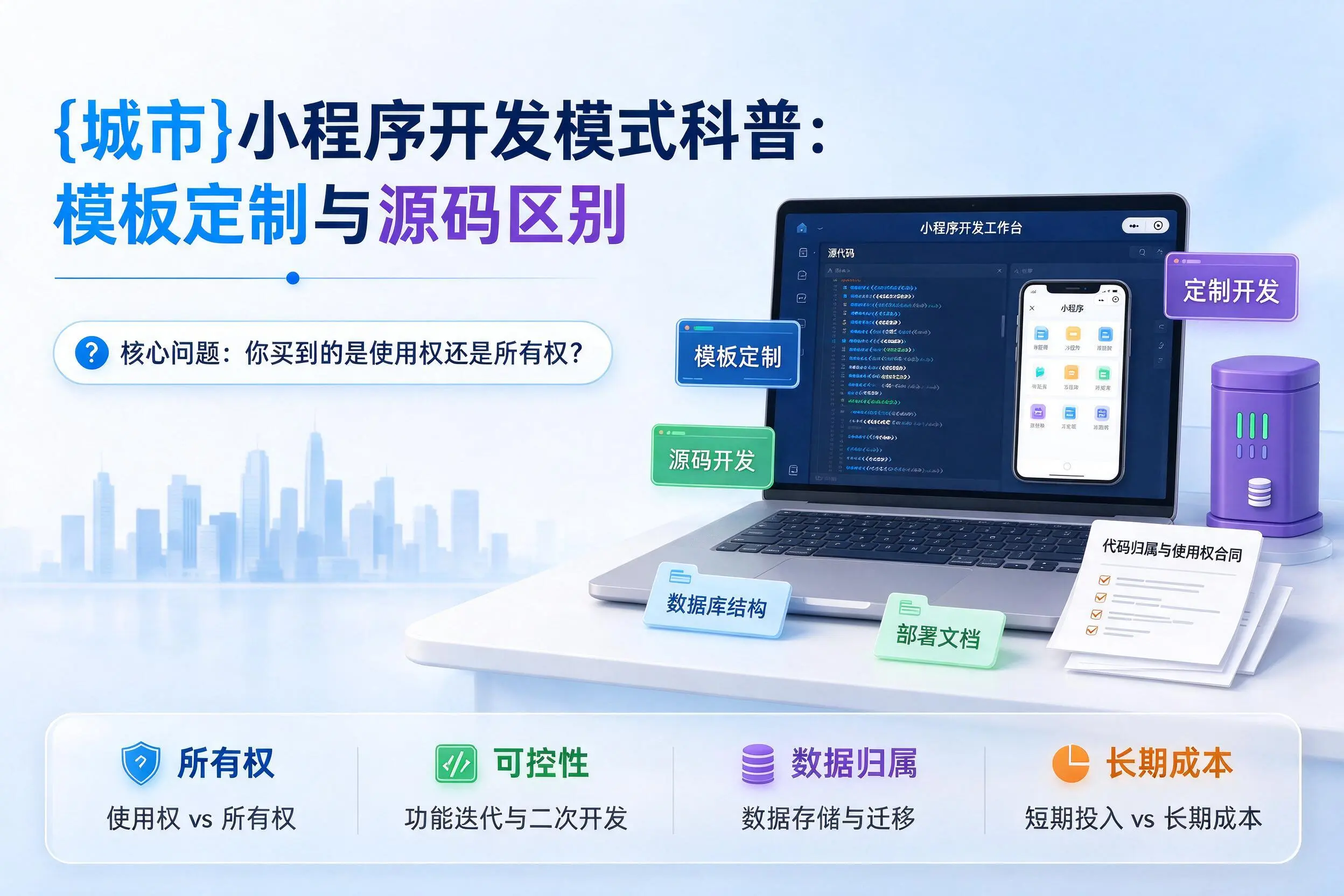 鄂尔多斯小程序开发模式科普：模板定制与源码区别