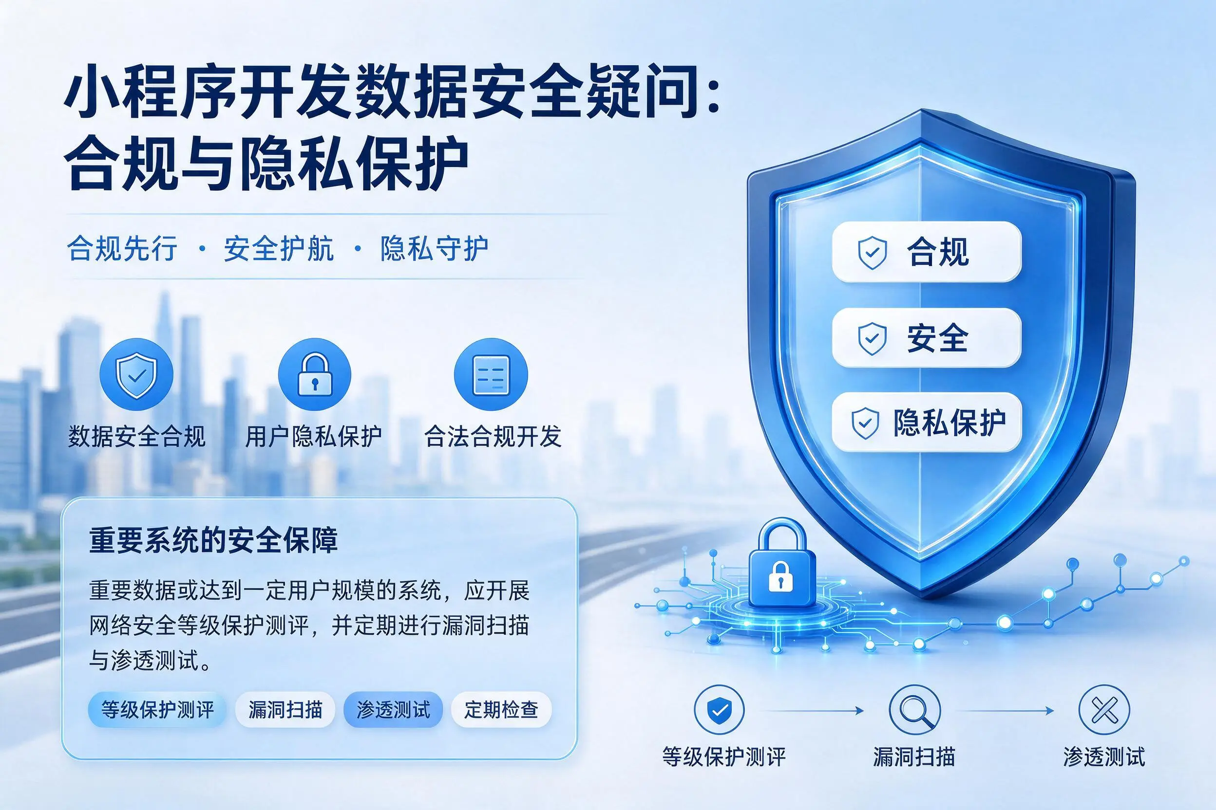 鄂尔多斯小程序开发数据安全疑问:合规与隐私保护