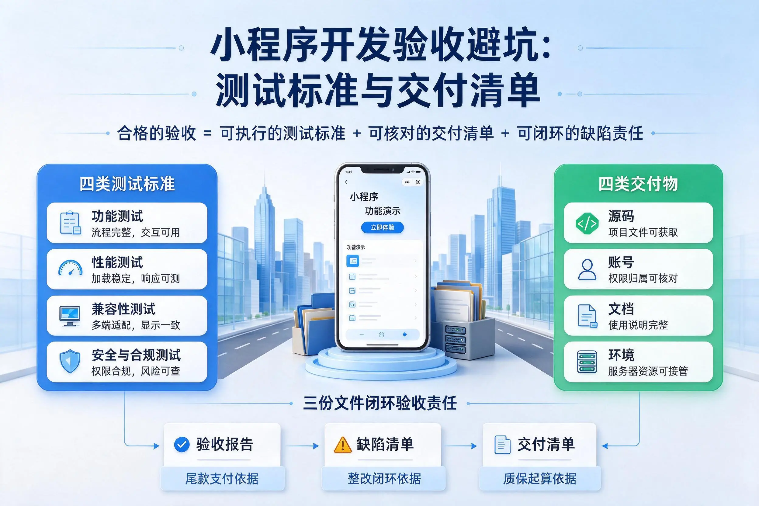 鄂尔多斯小程序开发验收避坑：测试标准与交付清单