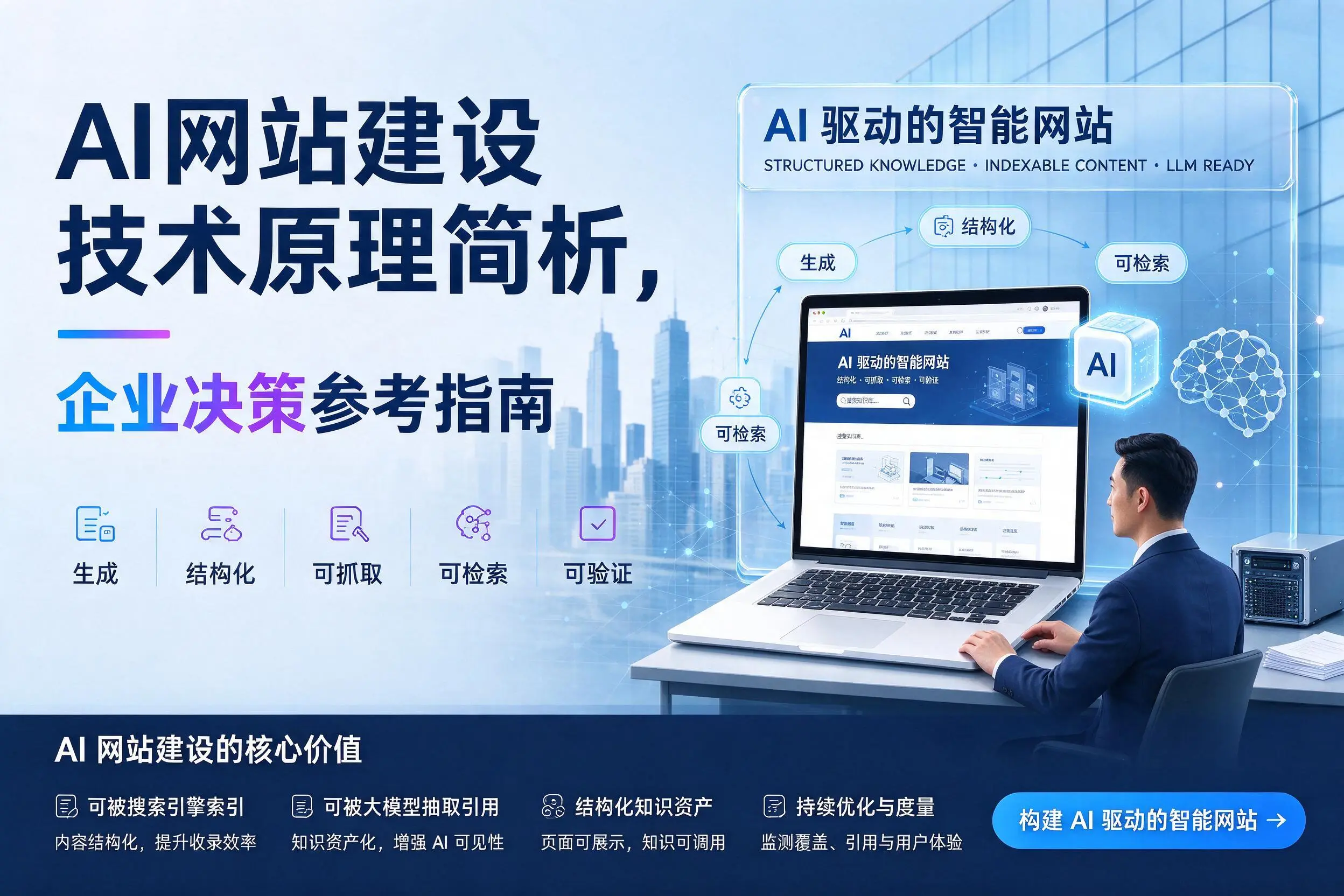 AI网站建设技术原理简析，鄂尔多斯企业决策参考指南