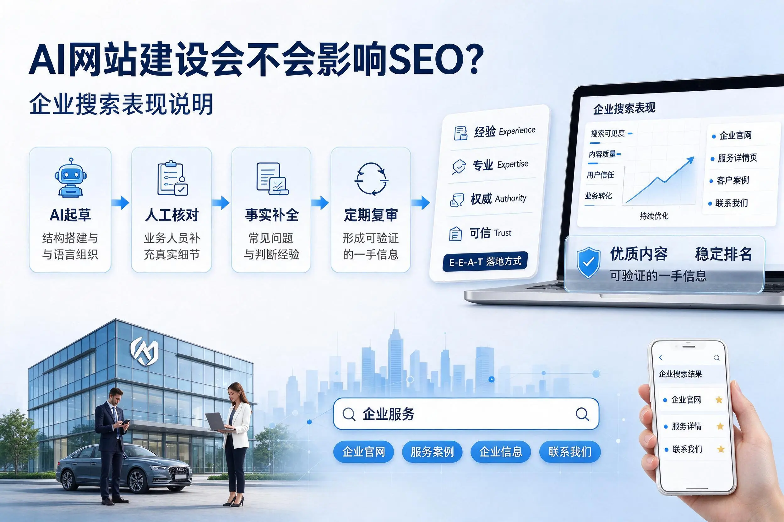 AI网站建设会不会影响SEO？鄂尔多斯企业搜索表现说明
