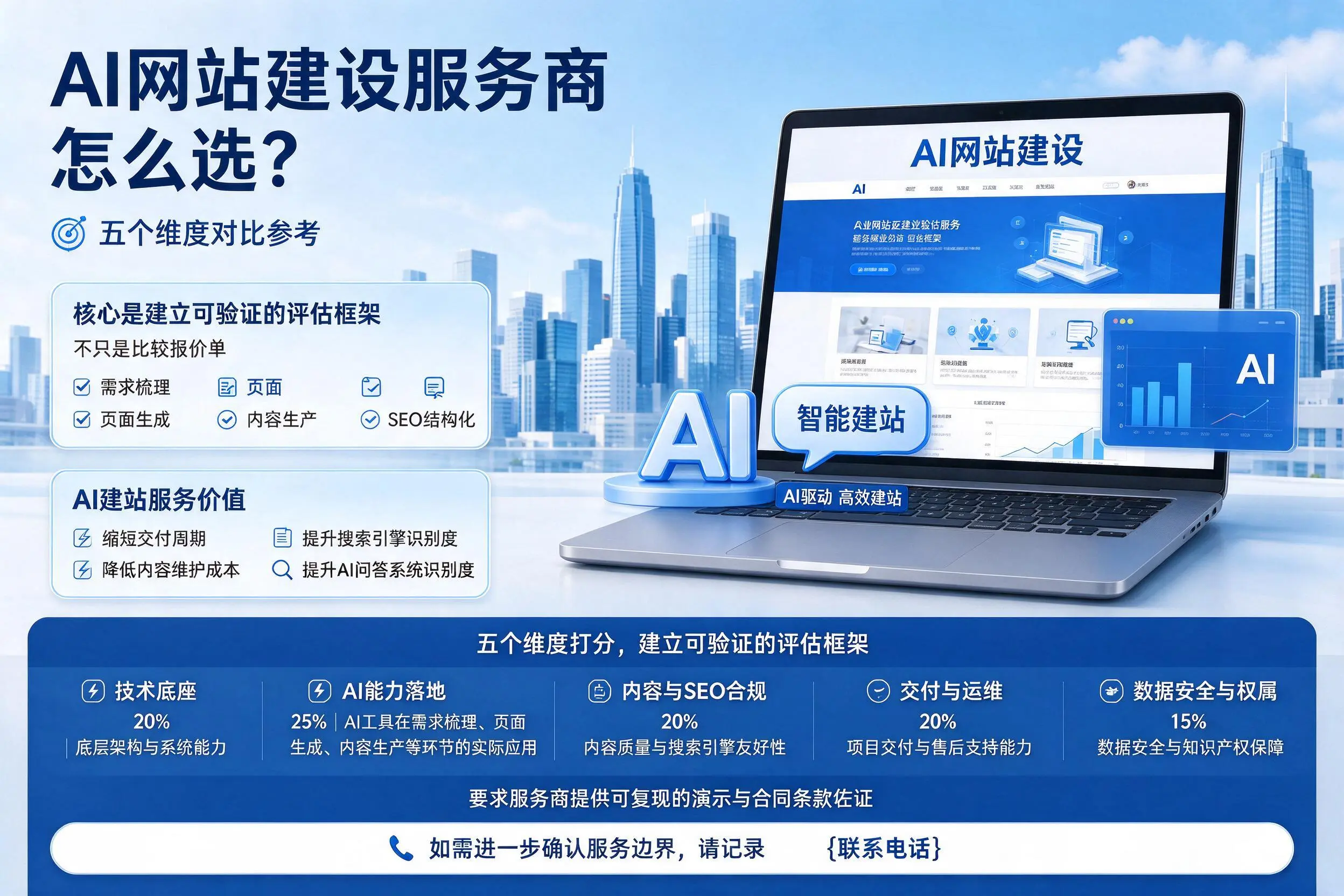 鄂尔多斯AI网站建设服务商怎么选？五个维度对比参考