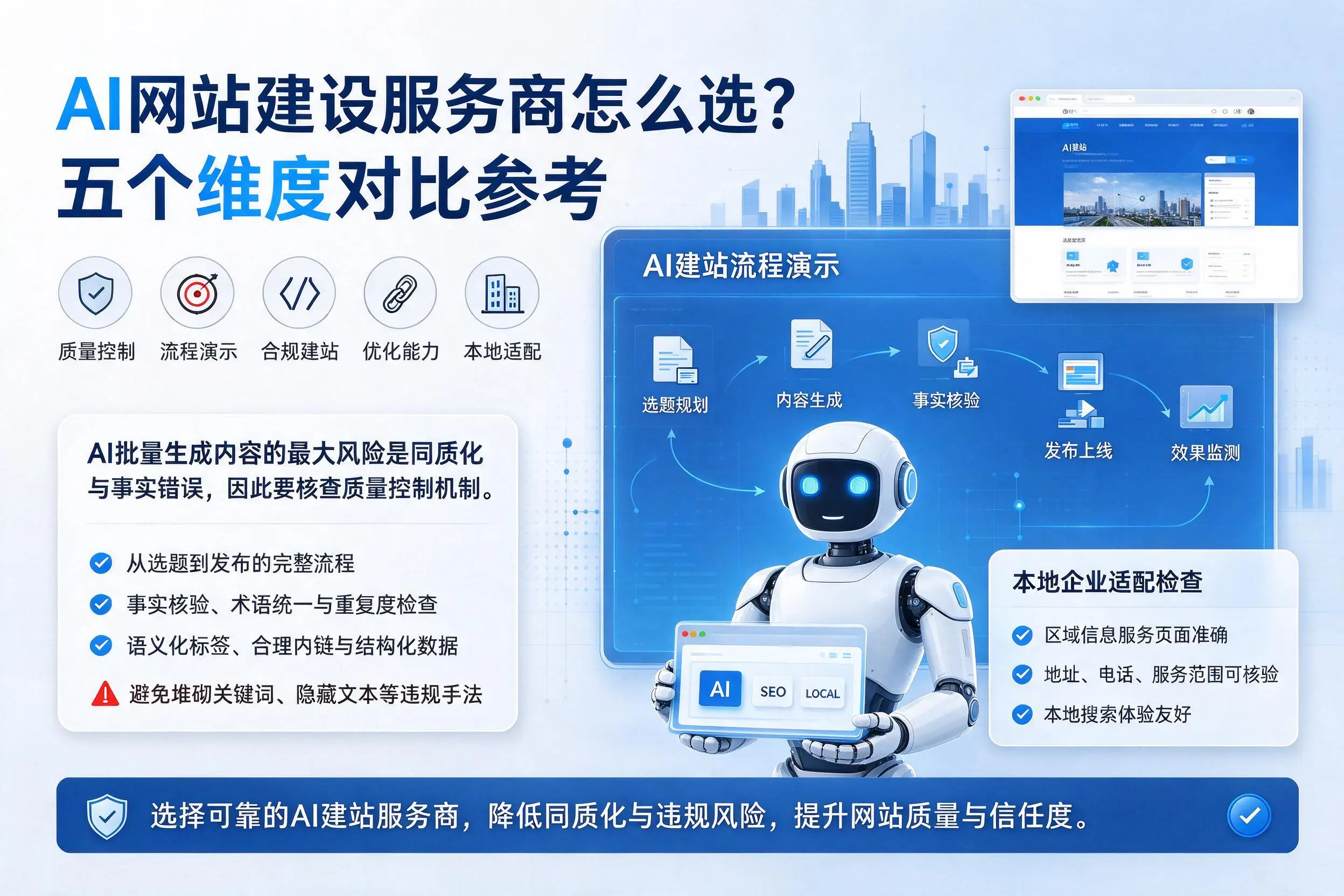鄂尔多斯AI网站建设服务商怎么选？五个维度对比参考